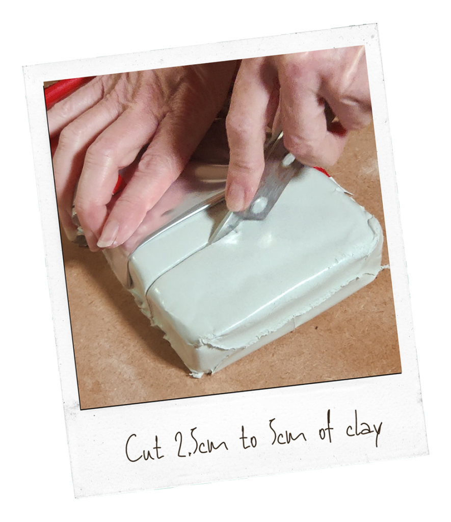 Cutting air dry clay