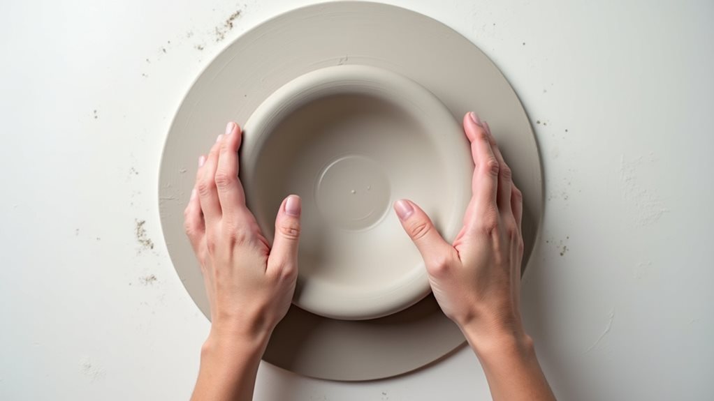 bowl center indentation creation