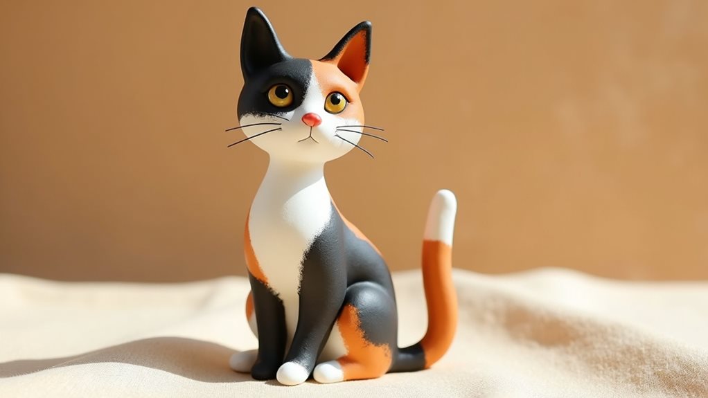 colorful patchwork feline companion