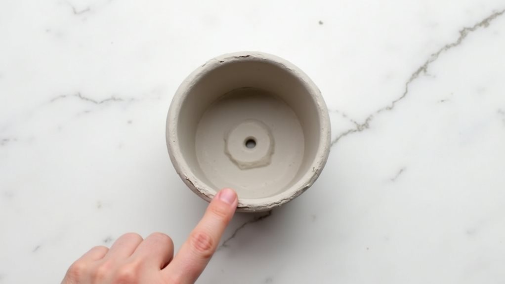 create drainage hole now