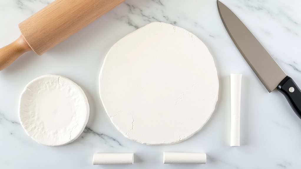 cut and shape pot pieces