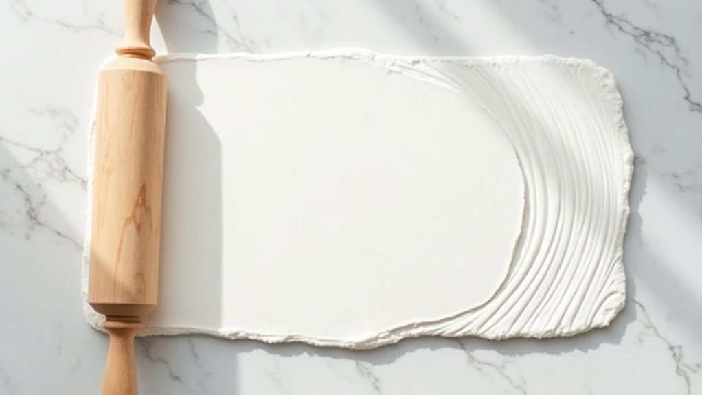 flatten the clay evenly