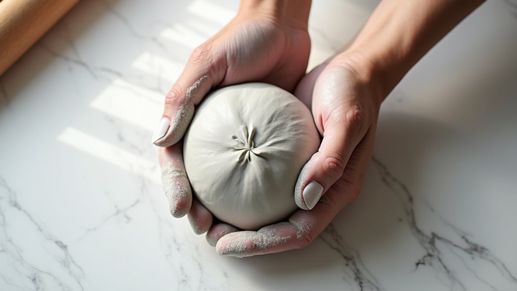 knead clay until soft
