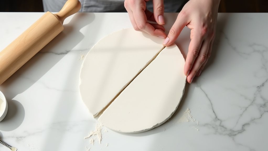 mold clay into design