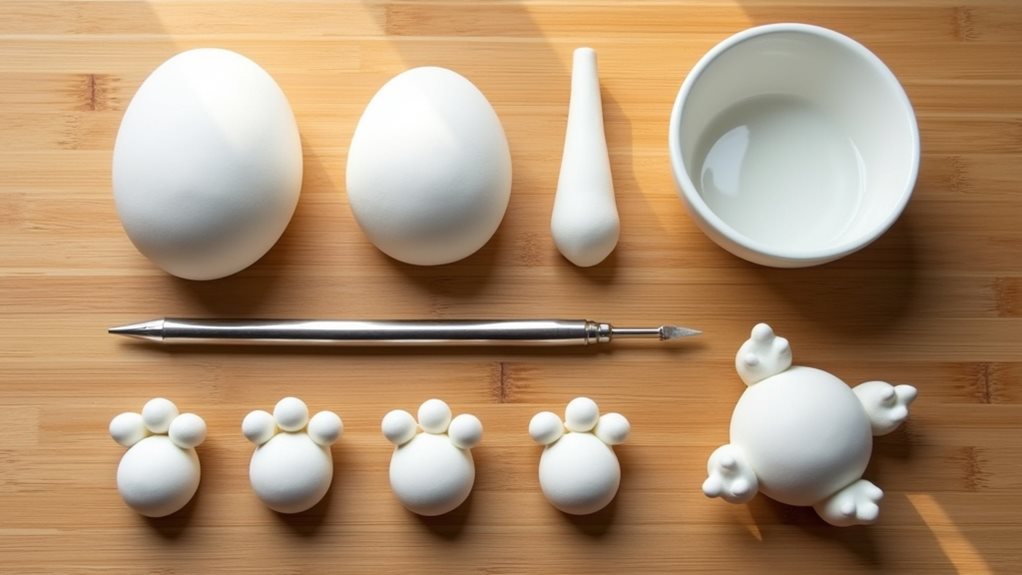 mold clay into shapes