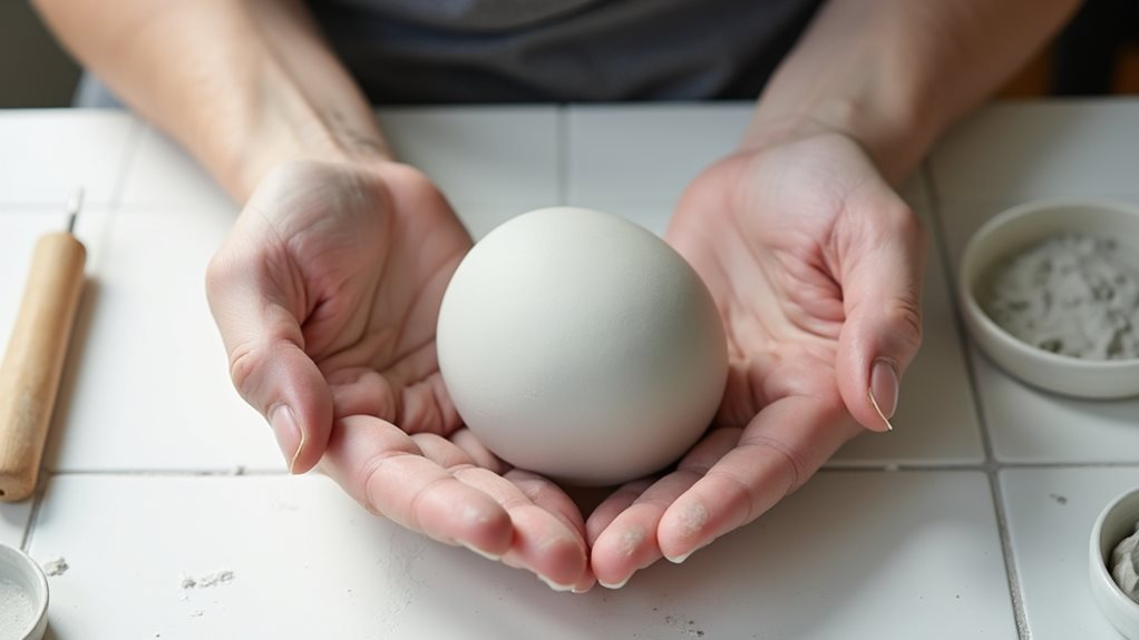 roll clay into shape