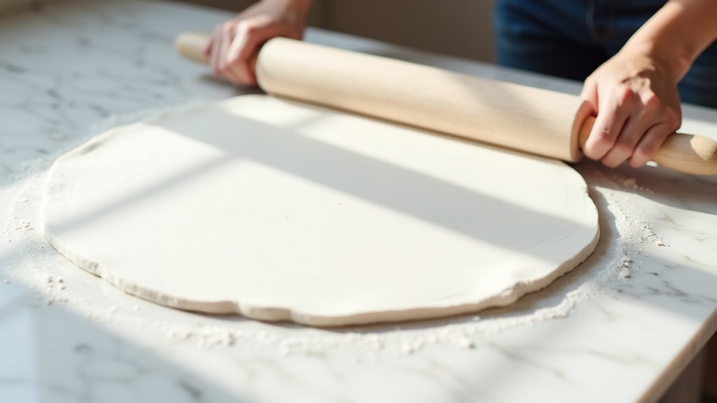 roll clay to uniformity