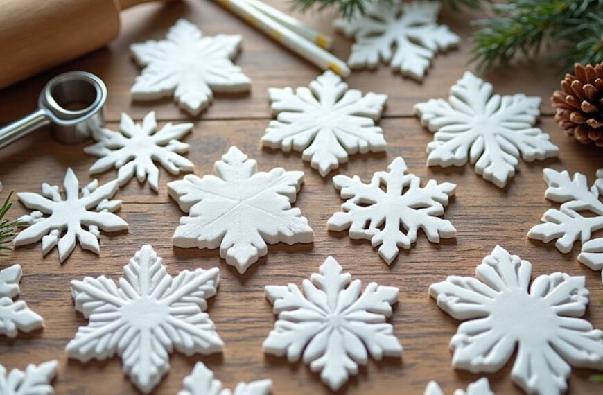 snowflakes drying naturally outside