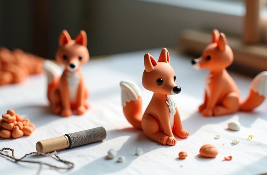 air dry clay fox sculpting tips