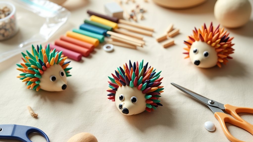 air dry clay hedgehogs guide