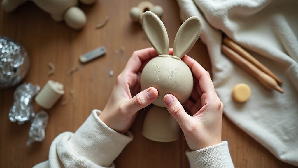 build bunny head and ears