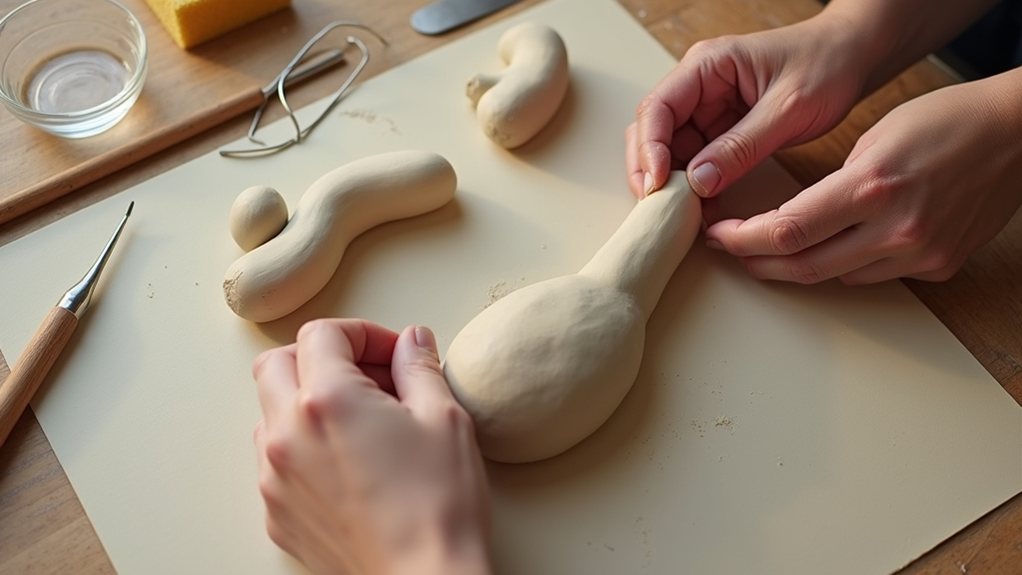 carve sockets attach legs
