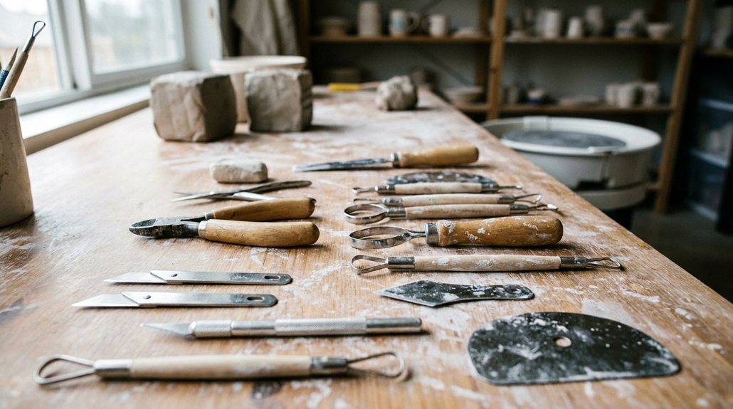 essential clay cutting tools