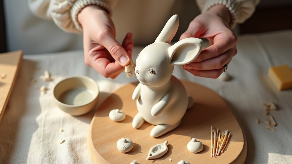 smooth clay facial features
