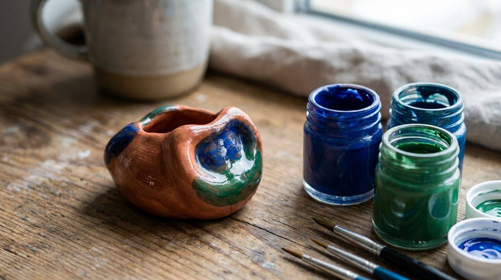 top rated air dry clay paints