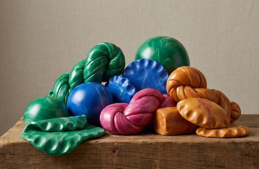 vibrant colored air dry clays