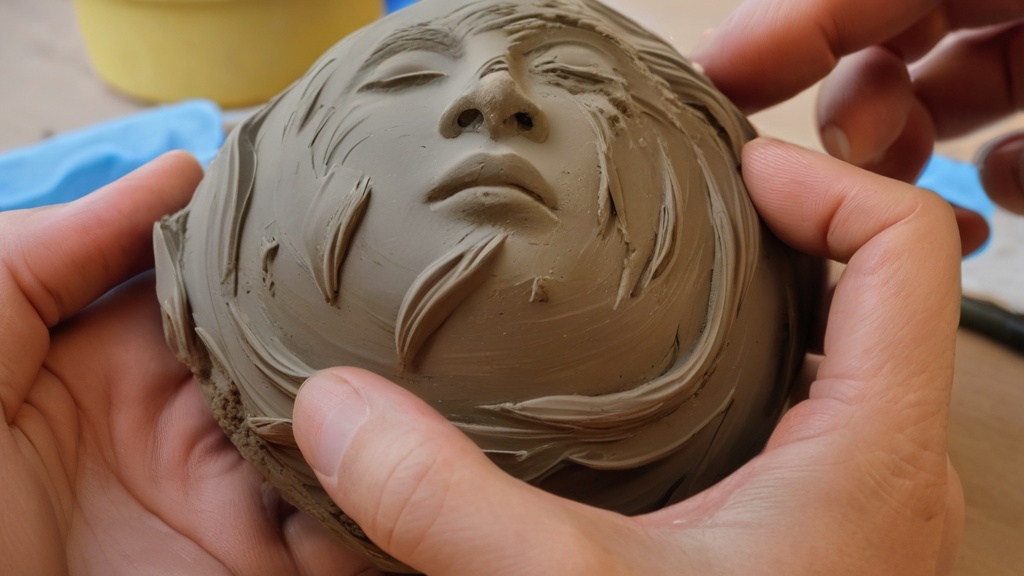 Photo air dry clay sculpting