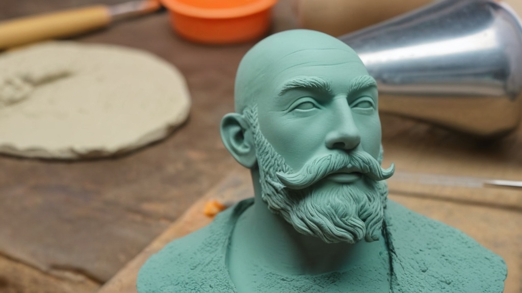 Photo air dry clay sculpting