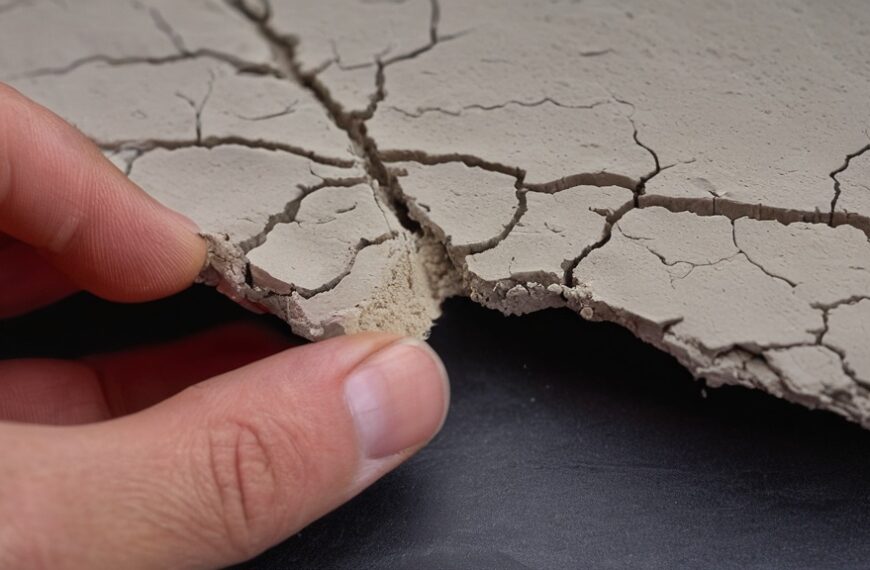 Photo air dry clay crack