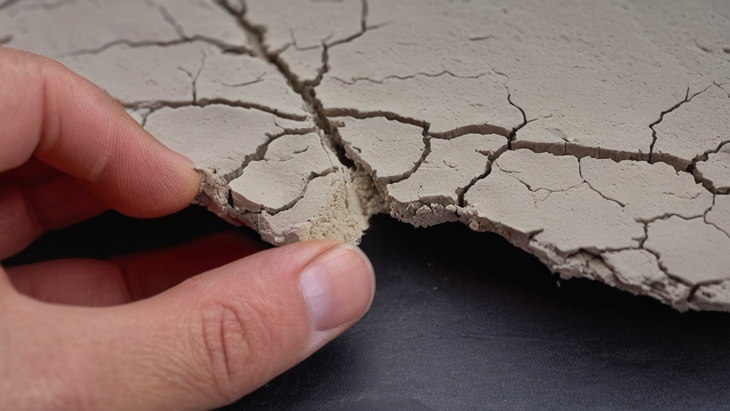 Photo air dry clay crack