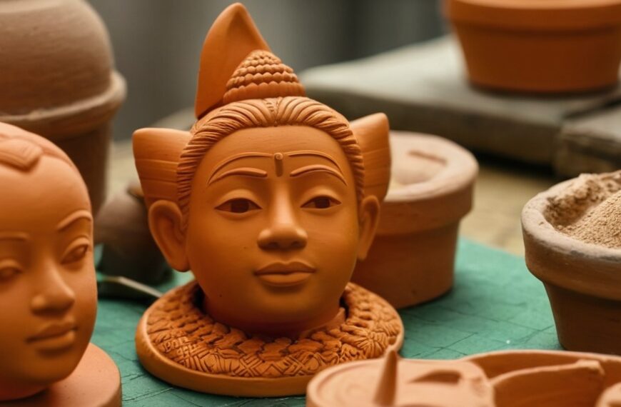 Photo clay figurine making