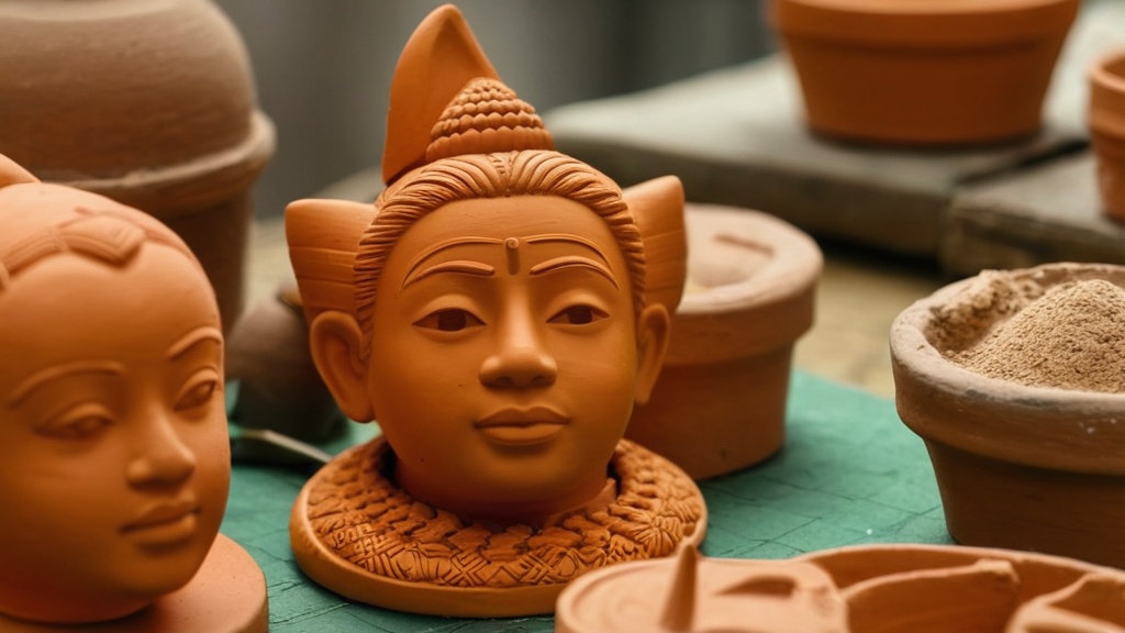 Photo clay figurine making