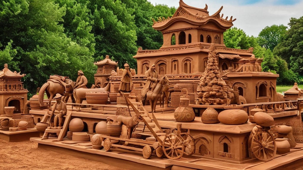 Photo clay sculptures