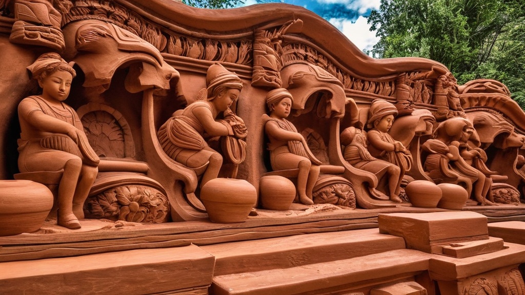 Photo clay sculptures