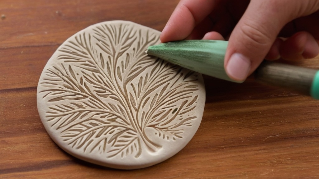 Photo air dry clay stamping techniques