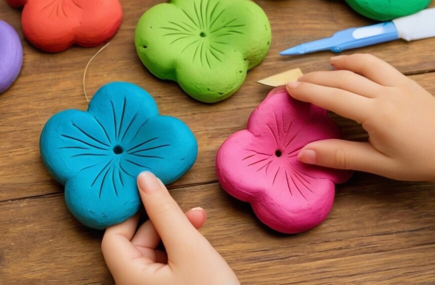 Photo air dry clay crafts kids