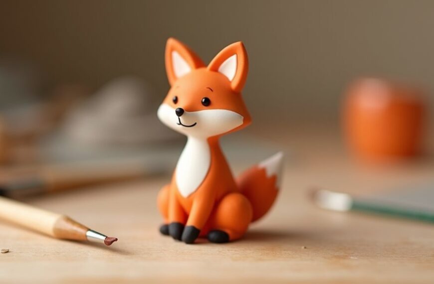 artistic fox collectible statue