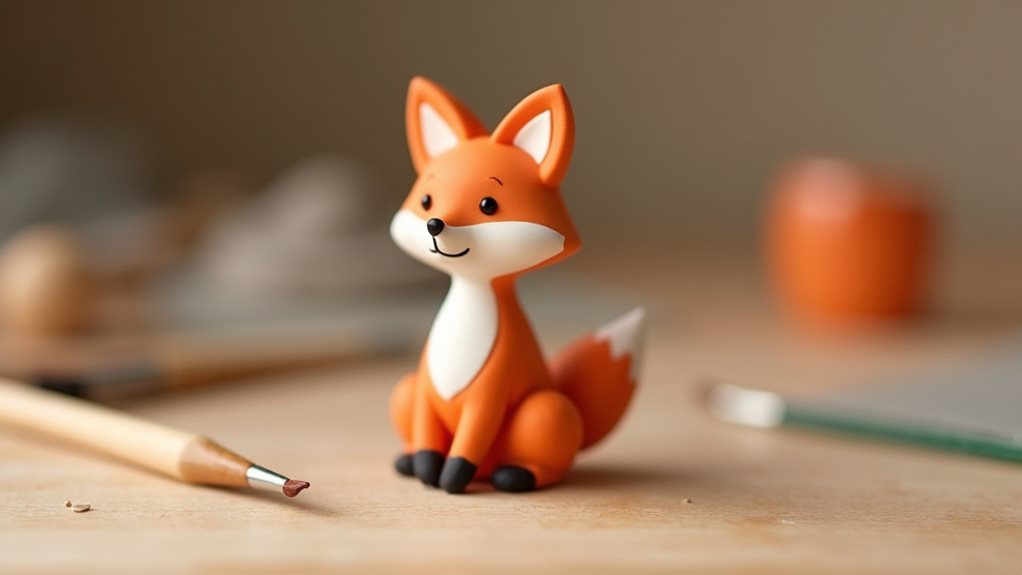 artistic fox collectible statue
