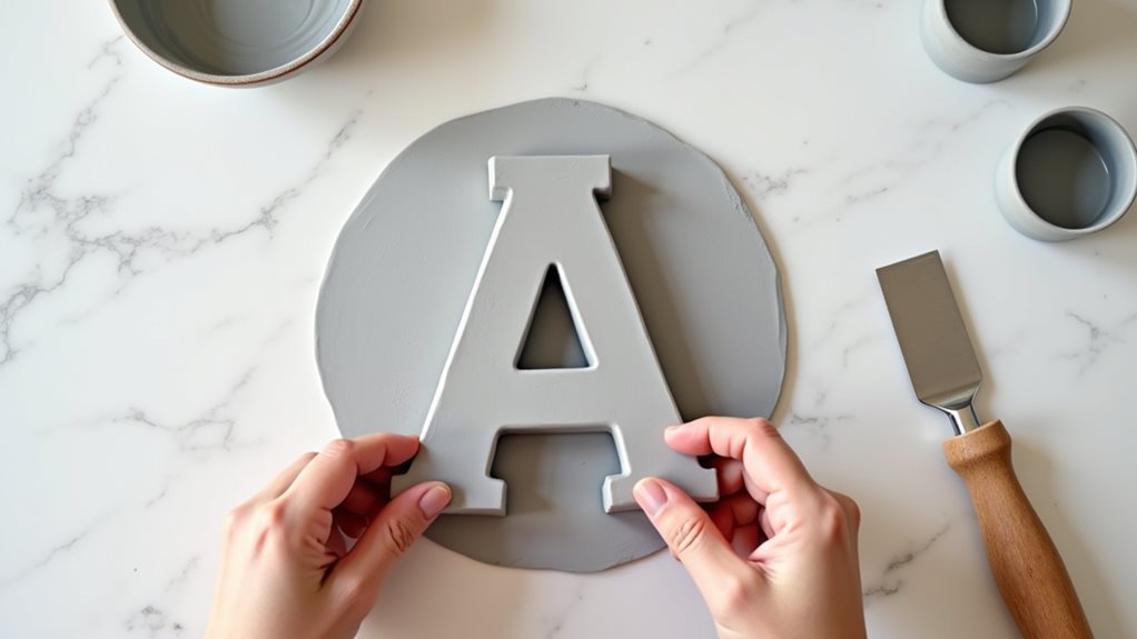 carefully shape letter form