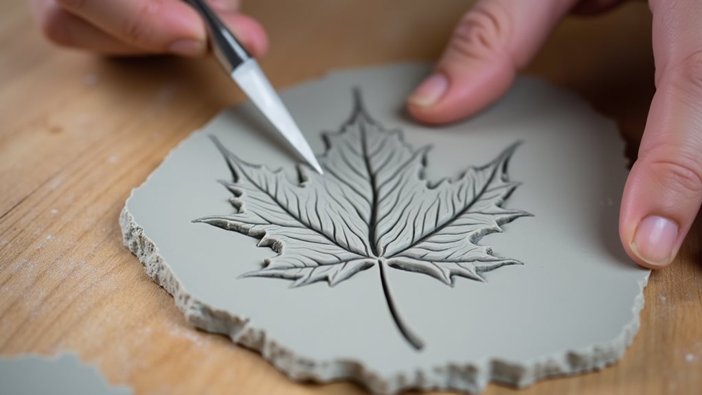 cut along leaf outline