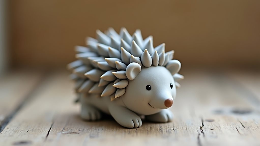 cute hedgehog decorative statue