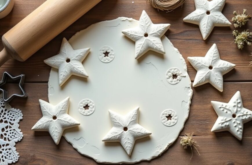 decorative embossed star motifs