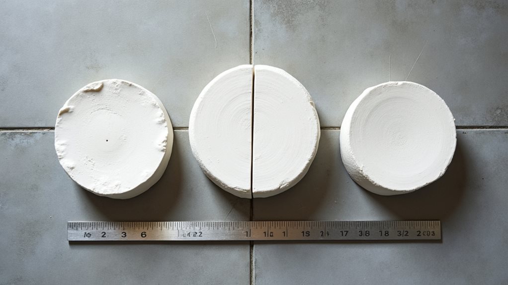 divide clay into pieces