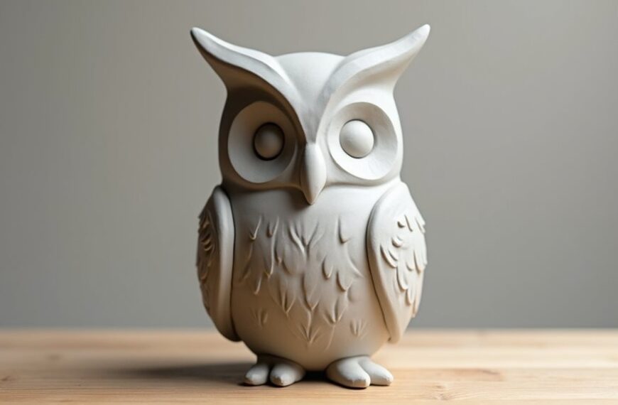owl shaped artistic representation