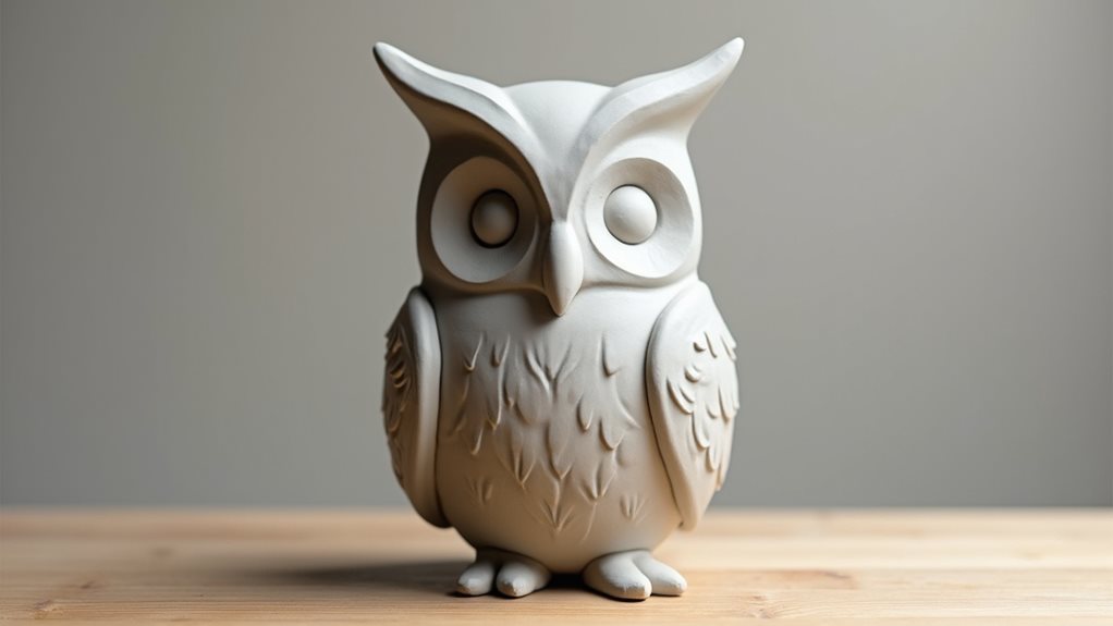 owl shaped artistic representation