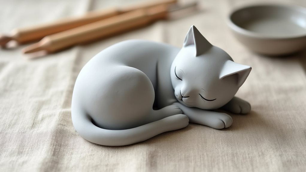 peaceful feline slumbering soundly