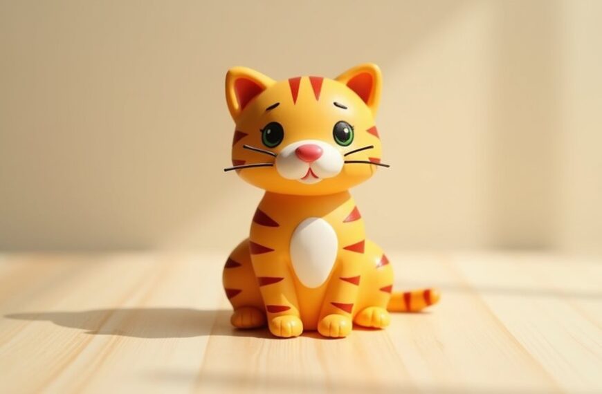 plump striped feline companion