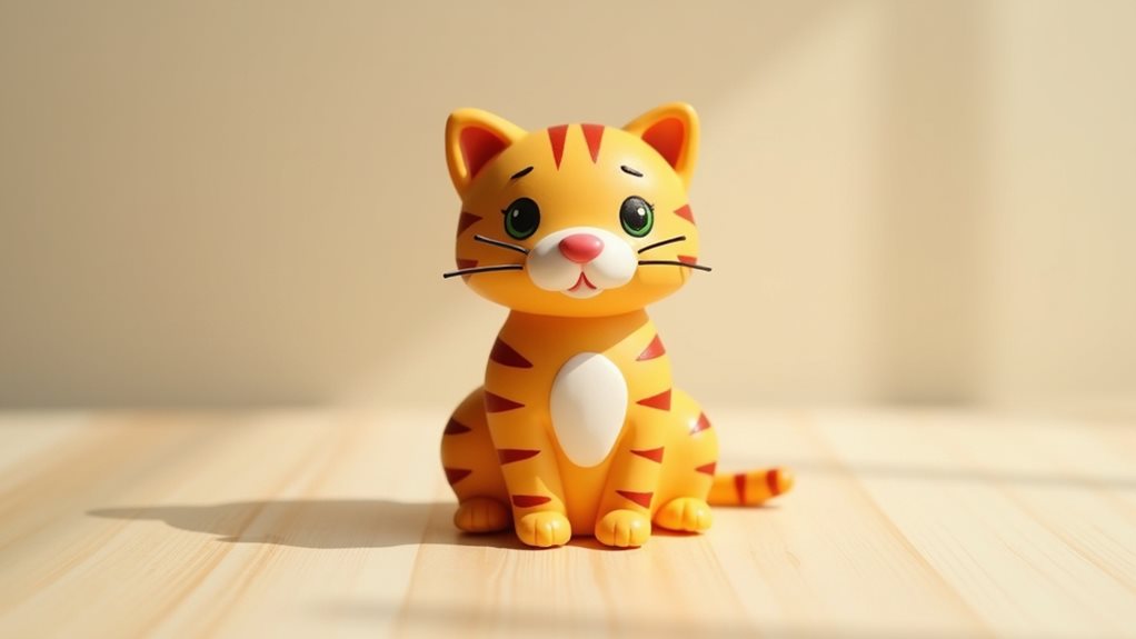 plump striped feline companion