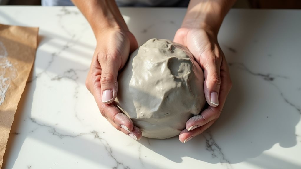 soften the clay first