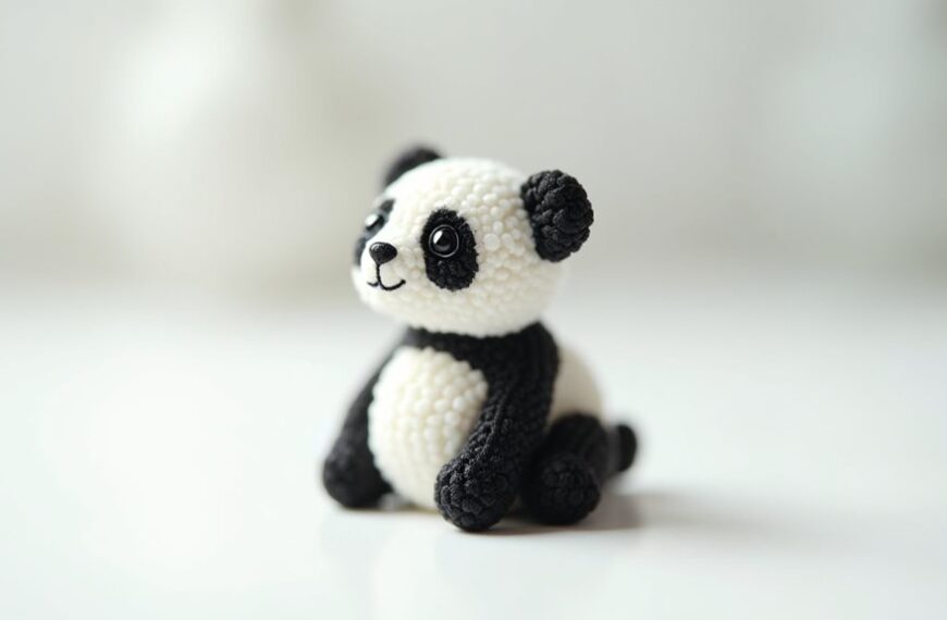 tiny panda figurine charm